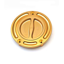 High Quality CNC Machined Color Anodized Billet Aluminum CNC Keyless Fuel Gas Tank Cap